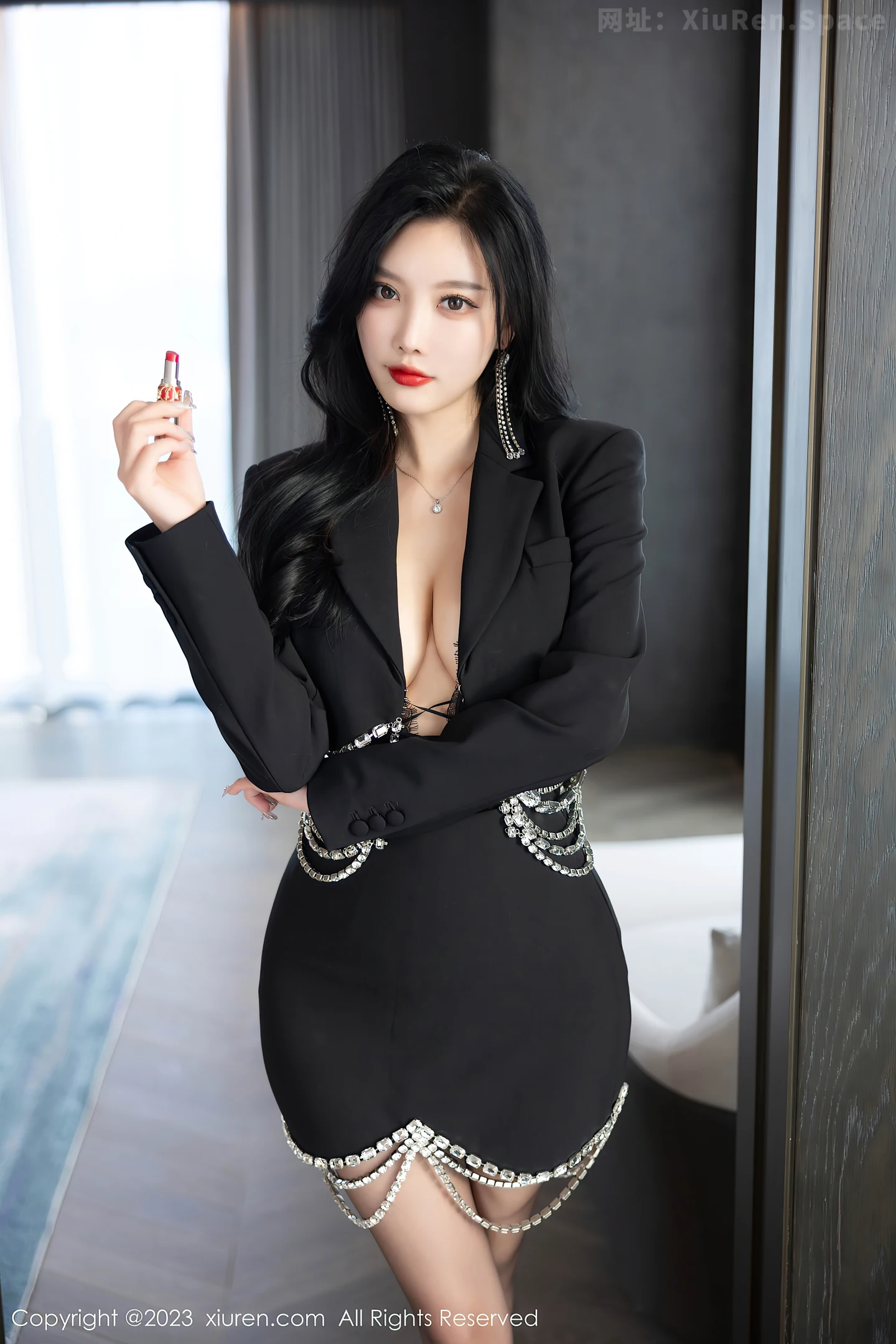 图片[5]-[XiuRen秀人网]VOL.7799 女神杨晨晨Yome性感黑色薄纱情趣内衣秀丰腴身材惹火诱惑写真87P-秀人网官方网站